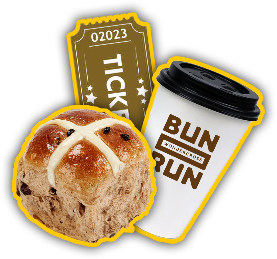 1 RAFFLE TICKET + BUN & COFFEE