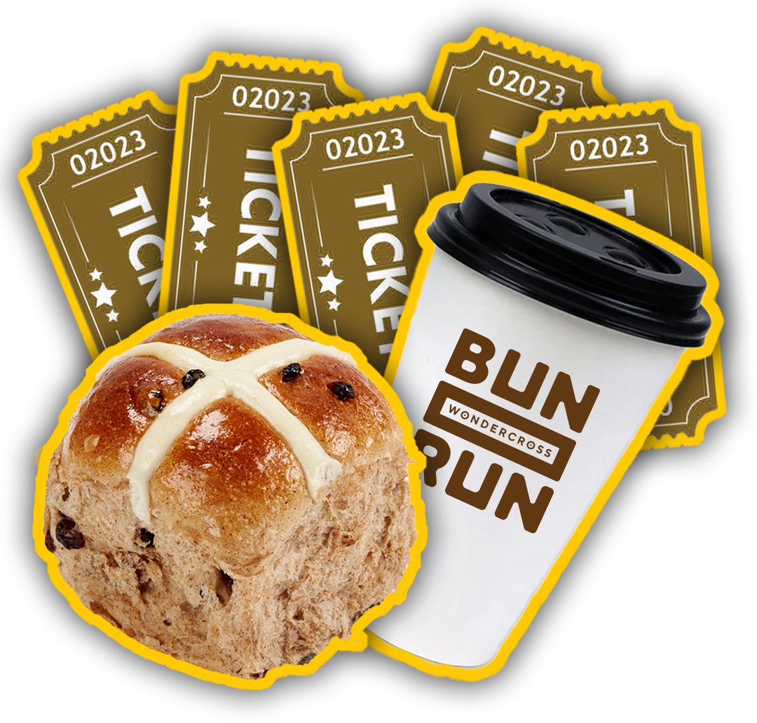 5 RAFFLE TICKETS + BUN & COFFEE – Wondercross