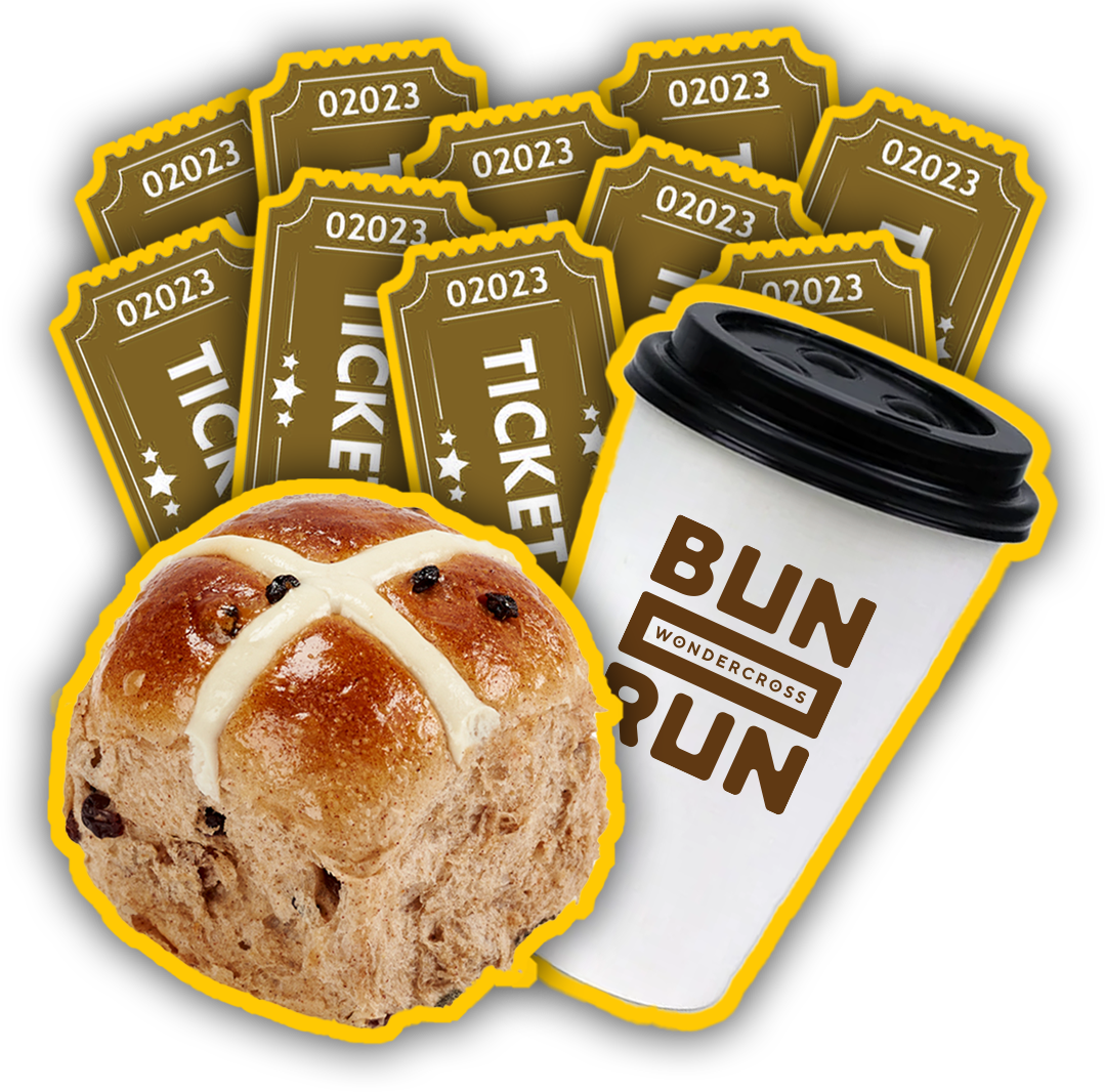 10 RAFFLE TICKETS + BUN & COFFEE